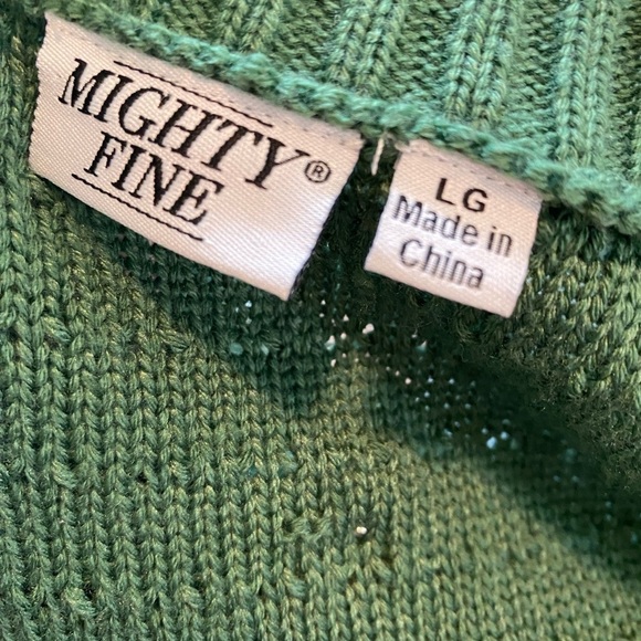 NWOT mighty fine green cardigan - Picture 4 of 5